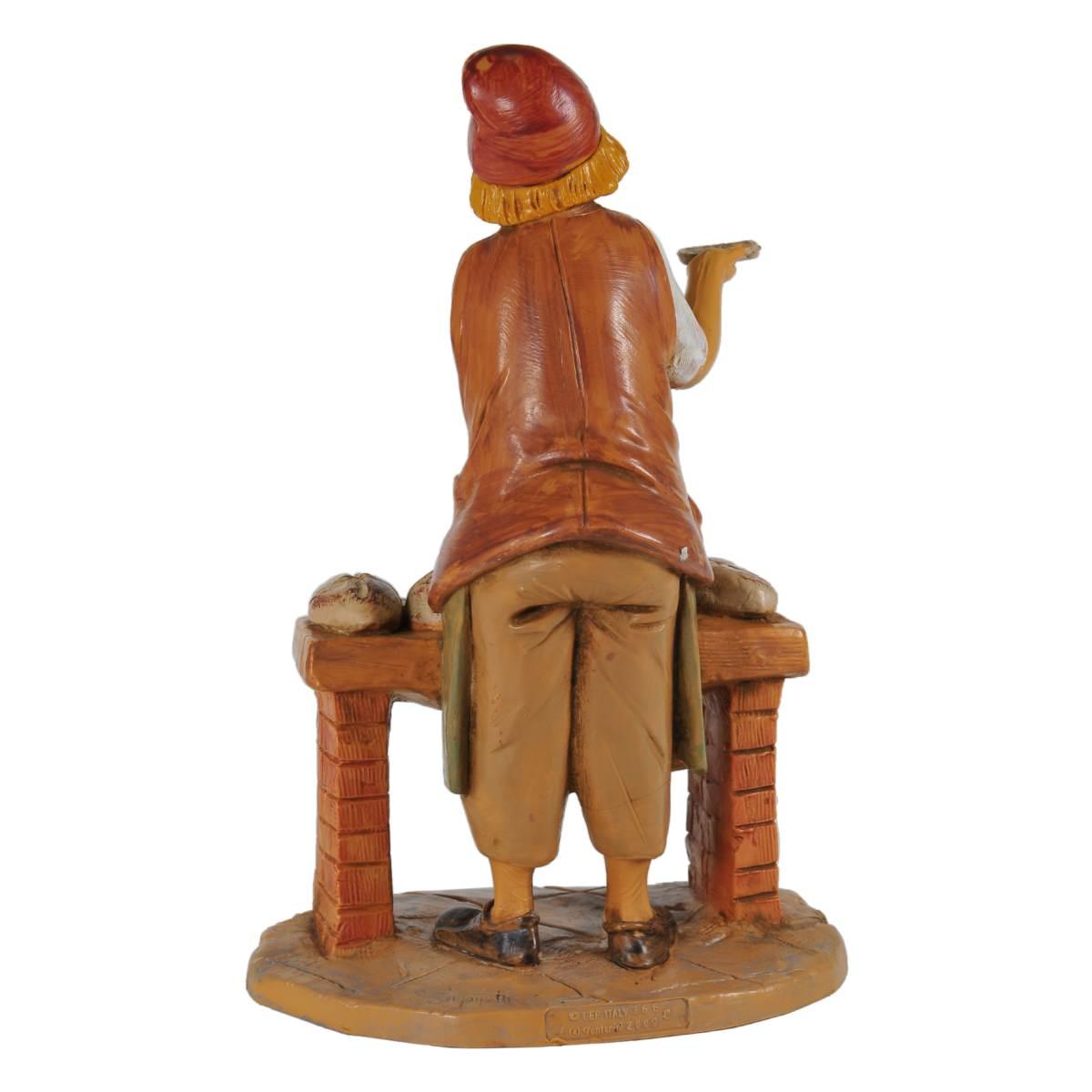 Statua cm.19 Panettiere con Banco del Pane | Fontanini