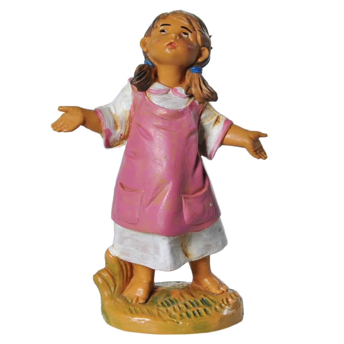 Statua cm.19 Bambina Braccia Aperte | Fontanini