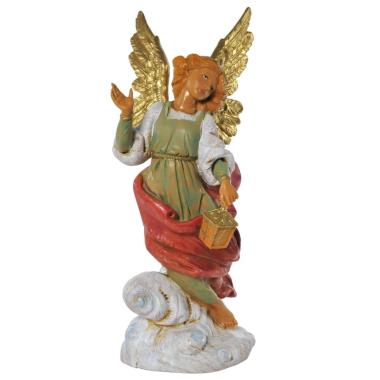 Statua presepe 19 cm angelo con base