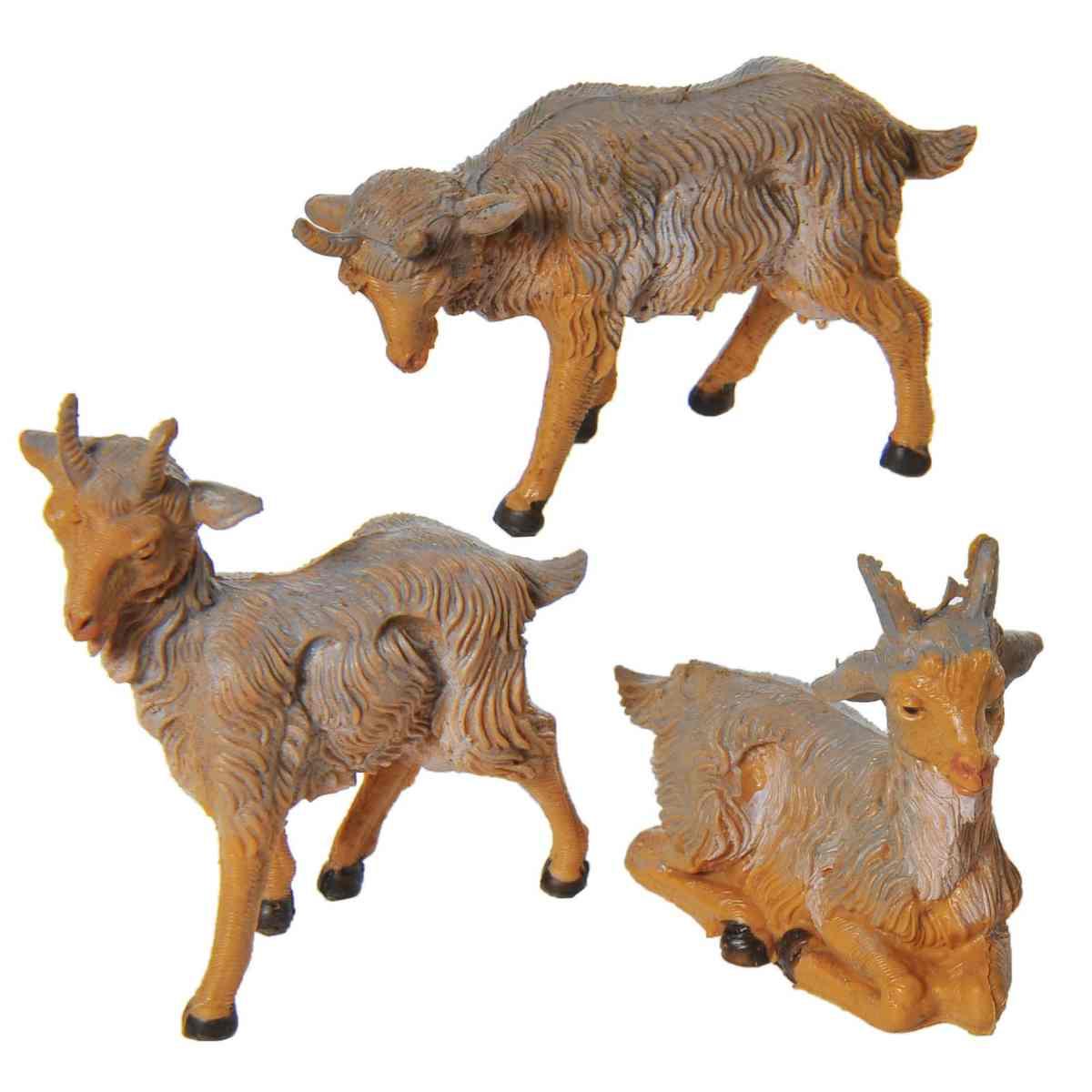 Statua cm.10 Caprette in Piedi Assortite Set pz.3 | Fontanini