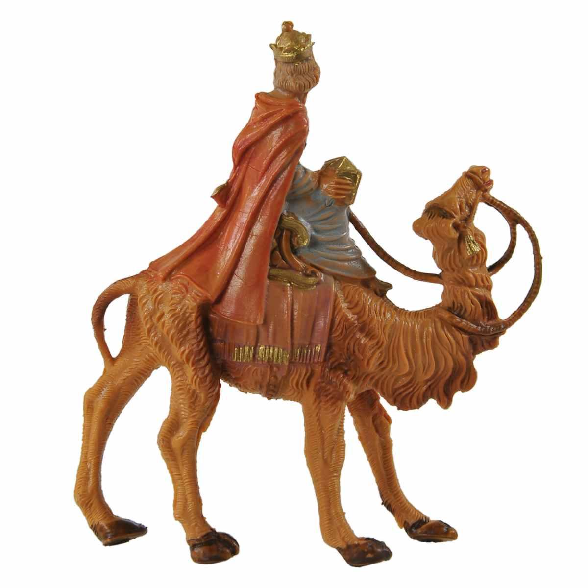 Statua cm.6,5 Re Magio Melchiorre con Cammello cm.6,5x2,1xH8,5 | Fontanini