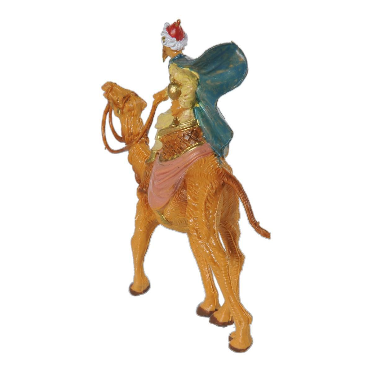 Statua cm.6,5 Re Magio Gaspare con Cammello cm.9x2,5xH8,4 | Fontanini