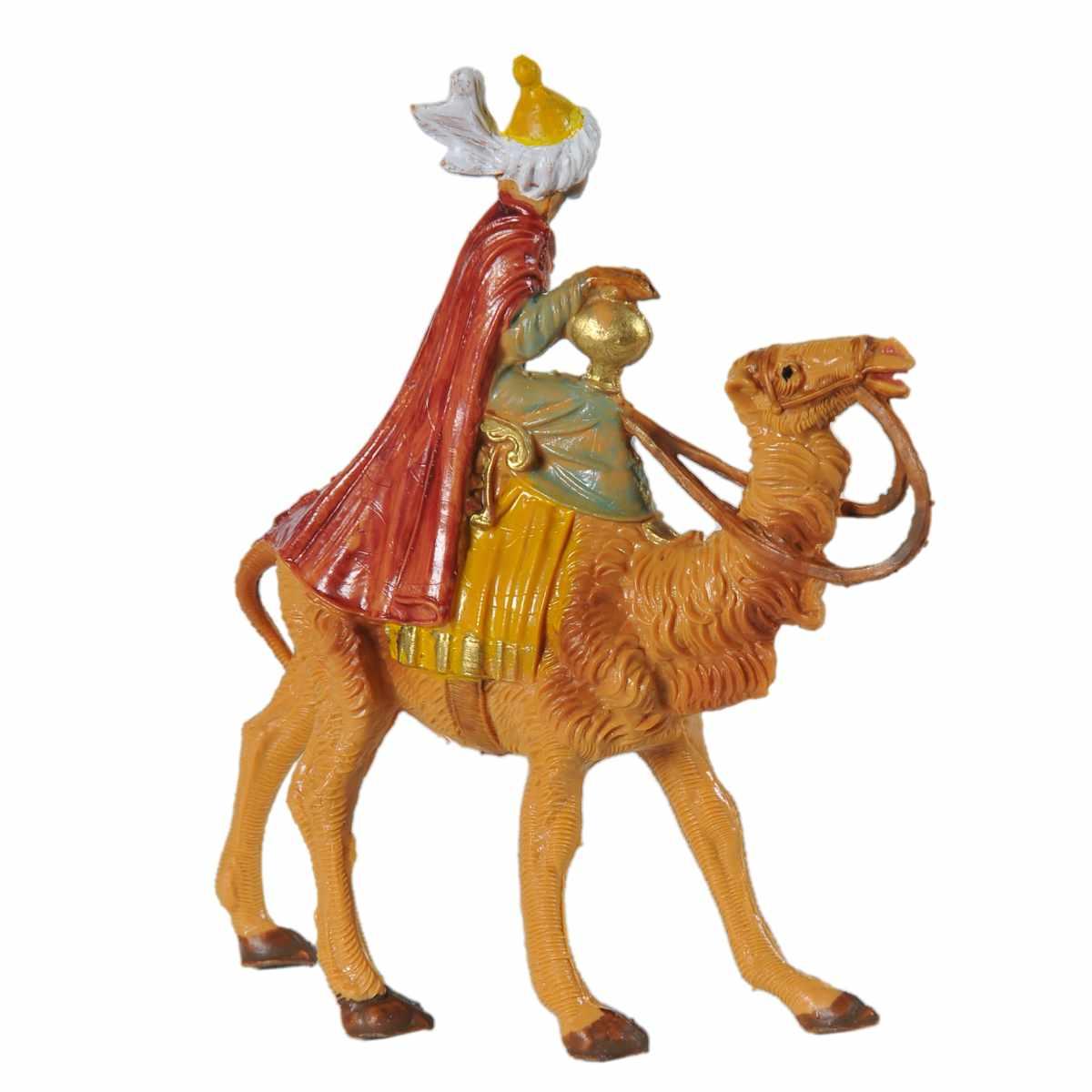 Statua cm.6,5 Re Magio Baldassarre con Cammello cm.7x2,5xH8,9 | Fontanini