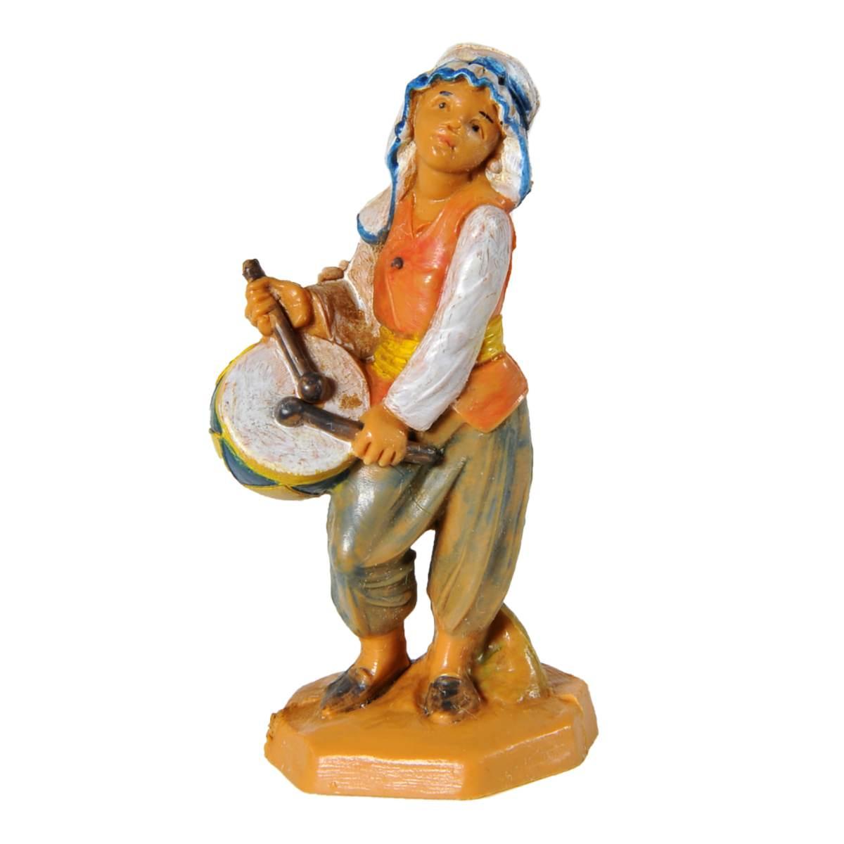 Statua cm.6,5 Pastore con Tamburo | Fontanini