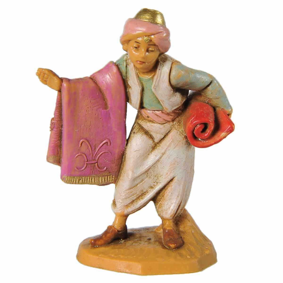 Statua cm.6,5 Pastore con Tappeti | Fontanini