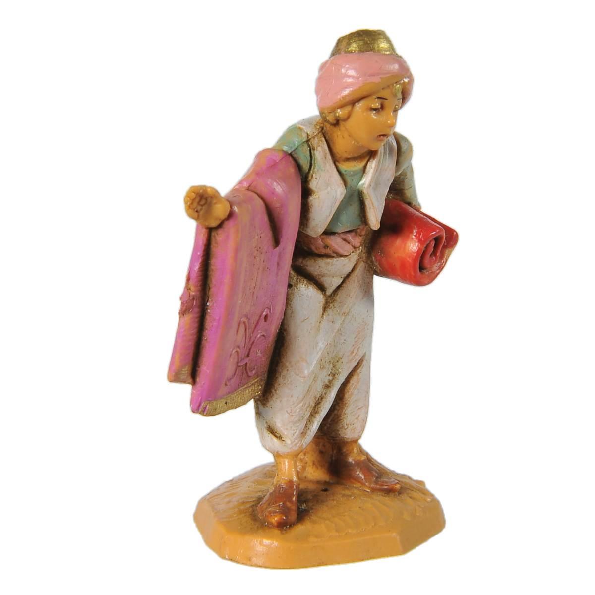 Statua cm.6,5 Pastore con Tappeti | Fontanini