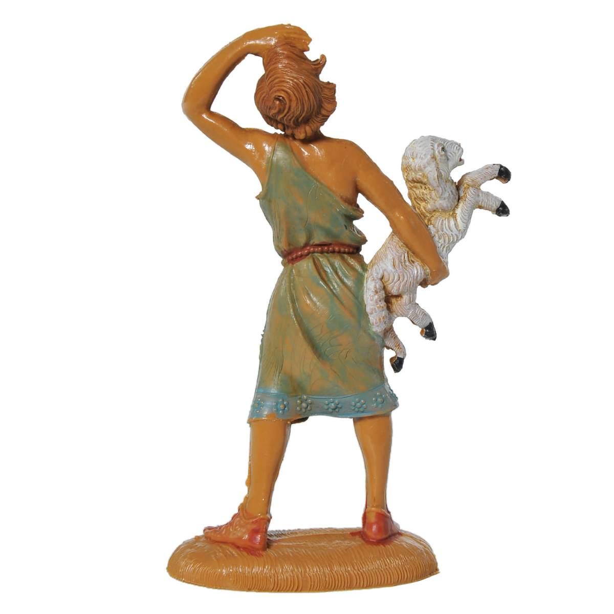 Statua cm.10 Pastore con Pecora | Fontanini