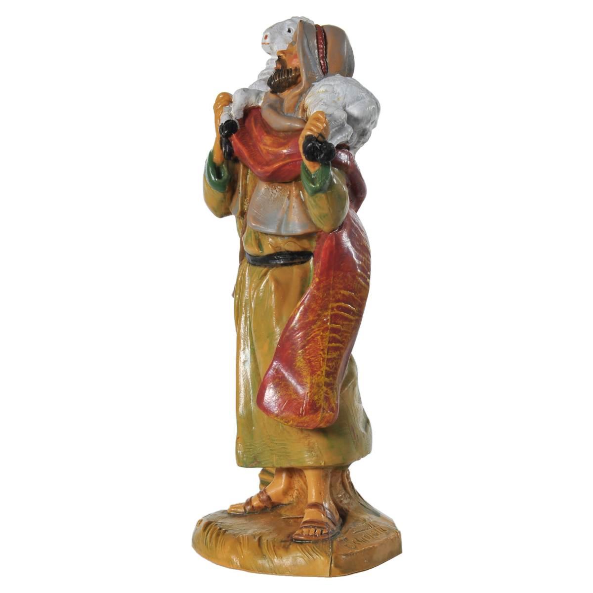 Statua cm.12 Pastore con Pecora sulle Spalle | Fontanini