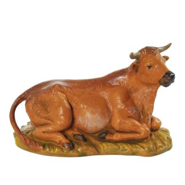 Statua presepe 19 cm bue sdraiato