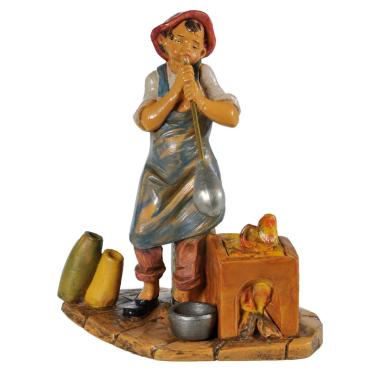 Statua presepe 12 cm soffiatore di vetro