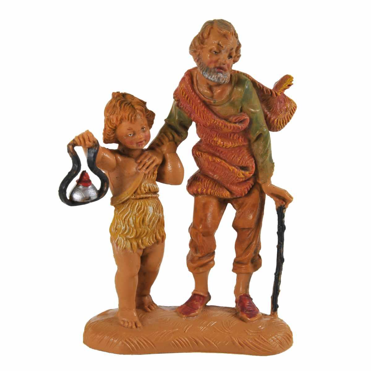Statua cm.10 Pastori Doppi Assortiti Set pz.17 | Fontanini