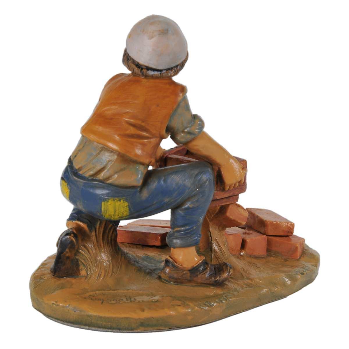 Statua cm.12 Benaiah Fabbricante di Mattoni | Fontanini