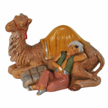 Statua cm.12 Bambino Seduto con Cammello | Fontanini