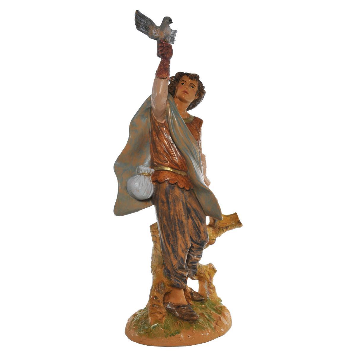 Statua cm.30 Falconiere con Falco | Fontanini