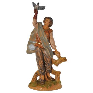 Statua cm.30 Falconiere con Falco | Fontanini