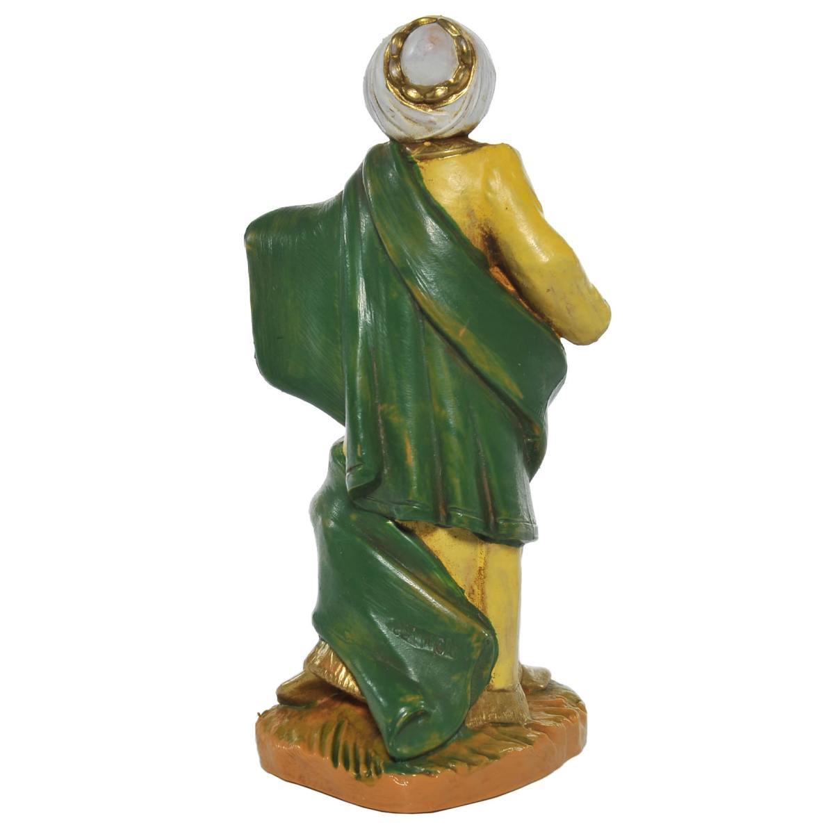Statua presepe 9.5 cm re magio baldassarre