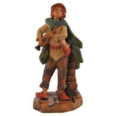 Statua cm.9,5 Pastore con Flauto | Fontanini