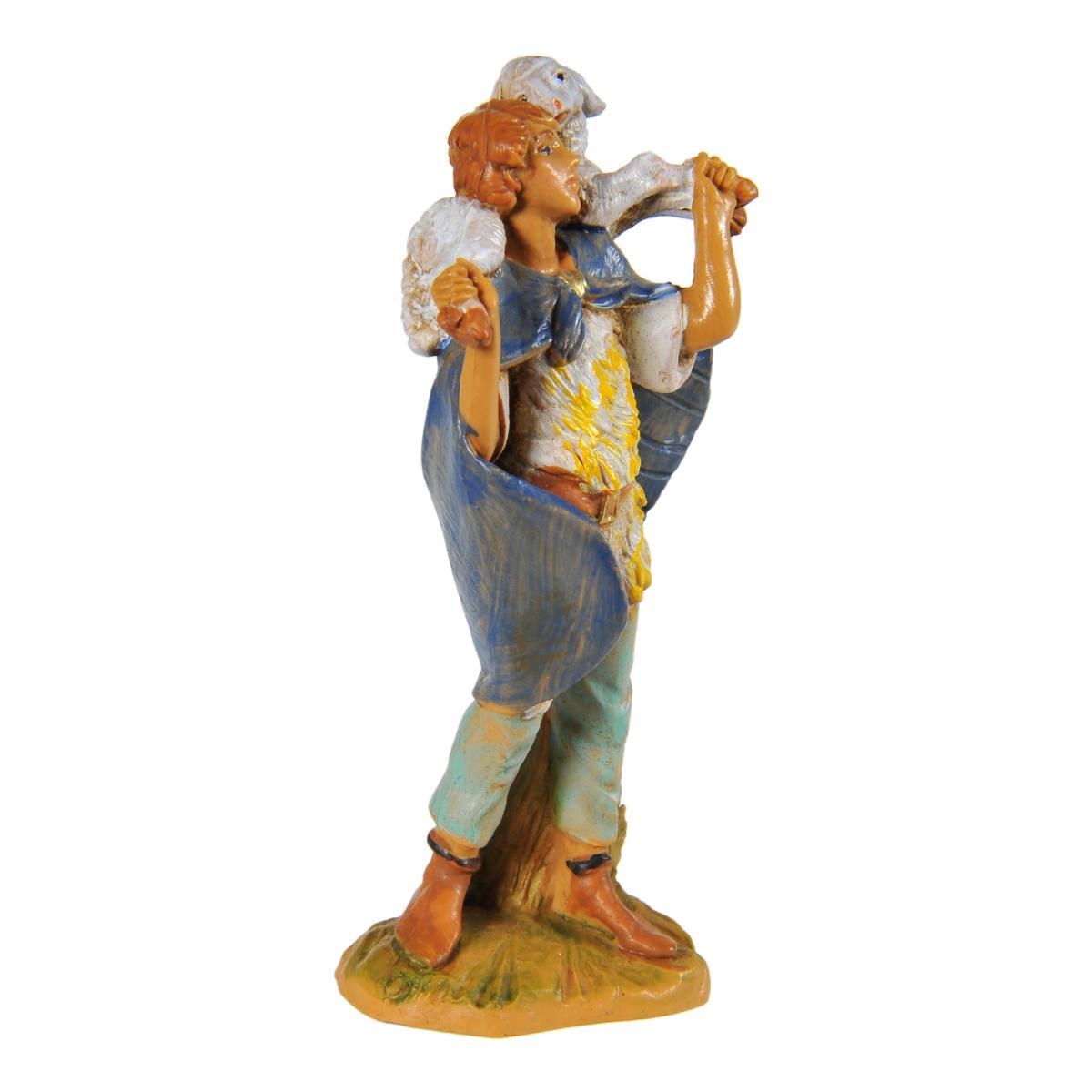 Statua cm.9,5 Pastore con Pecora sulle Spalle | Fontanini
