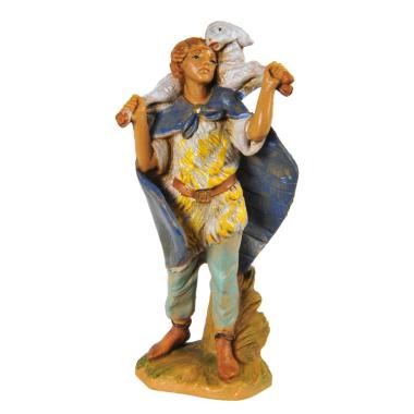 Statua cm.9,5 Pastore con Pecora sulle Spalle | Fontanini