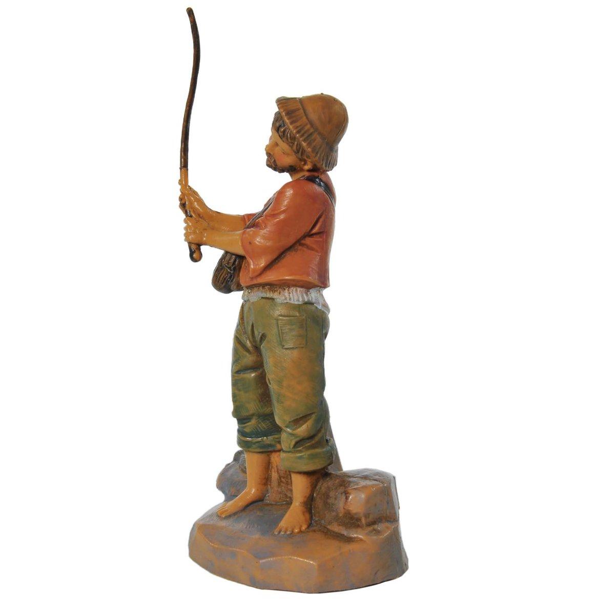 Statua cm.9,5 Pescatore di Fiume | Fontanini