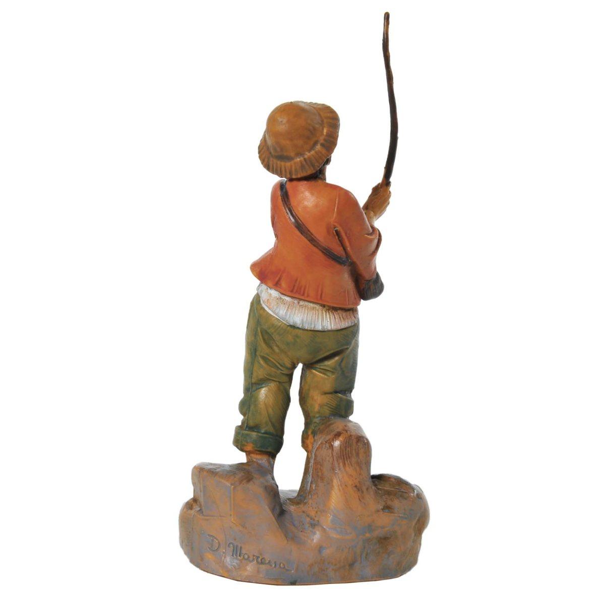 Statua cm.9,5 Pescatore di Fiume | Fontanini
