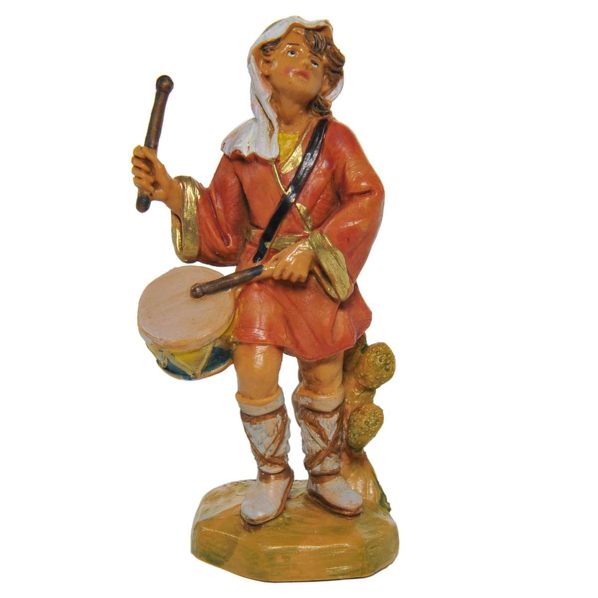 Statua cm.9,5 Pastore con Tamburo | Fontanini