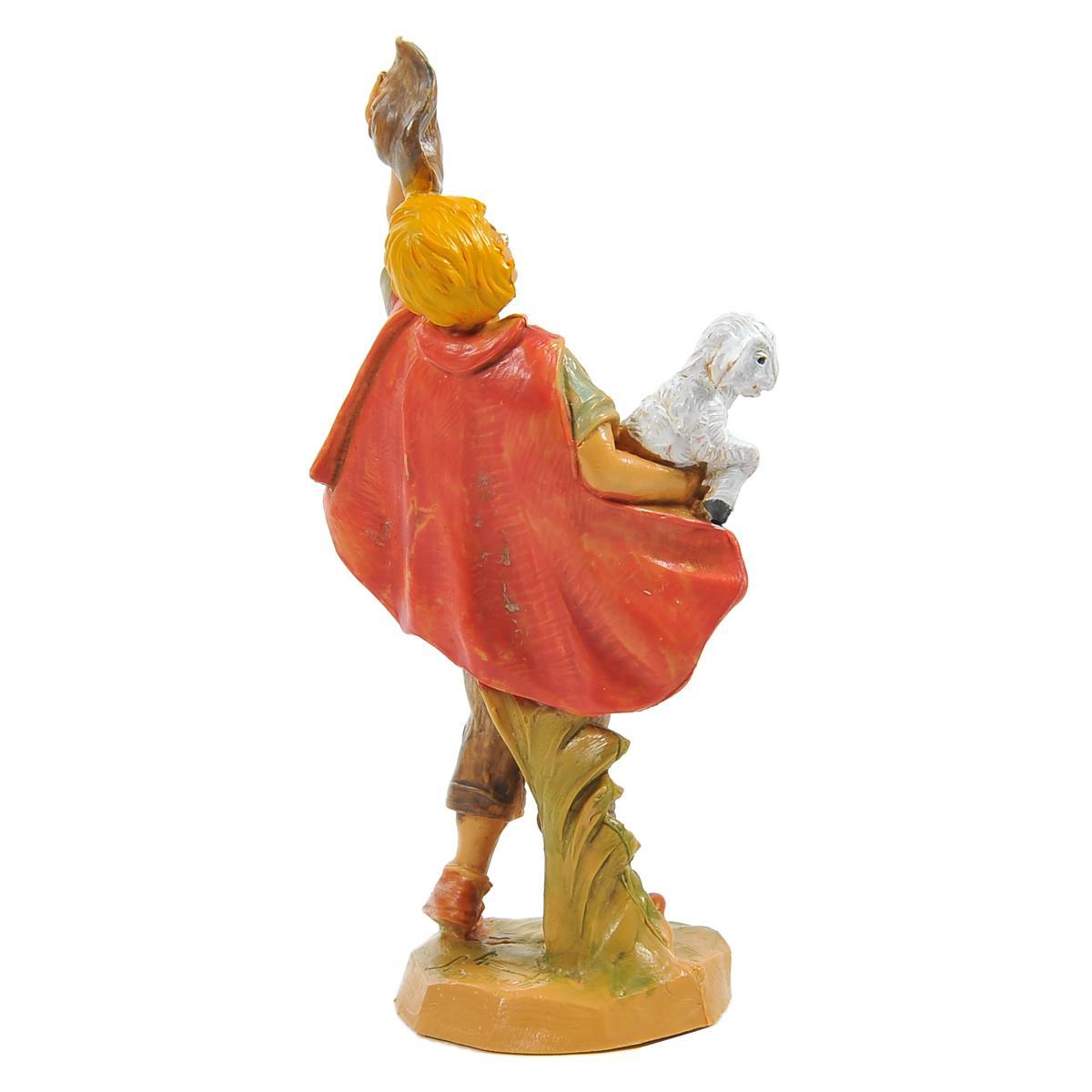 Statua cm.9,5 Pastore con Pecora in Braccio | Fontanini