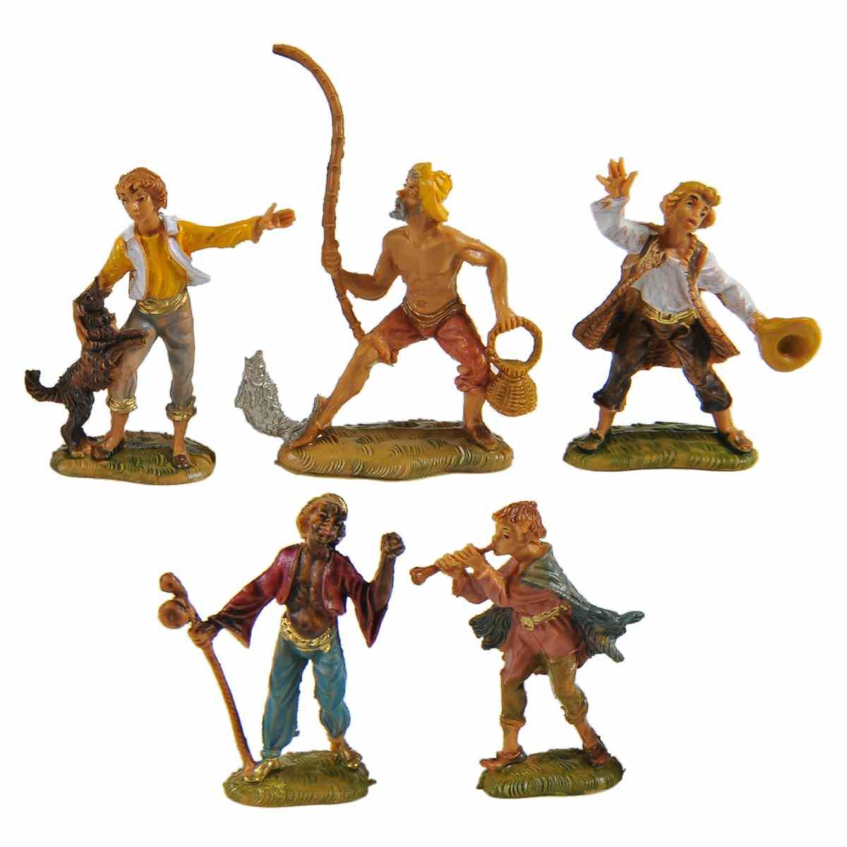 Statua cm.4 Pastori Assortiti Set pz.15 | Fontanini