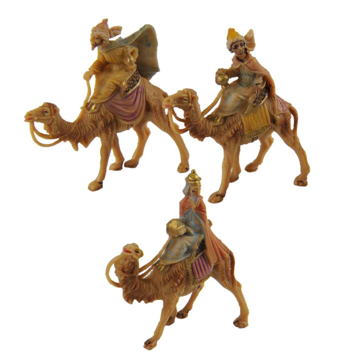 Statua cm.4 Re Magi con Cammello Set da 3 Pz. | Fontanini