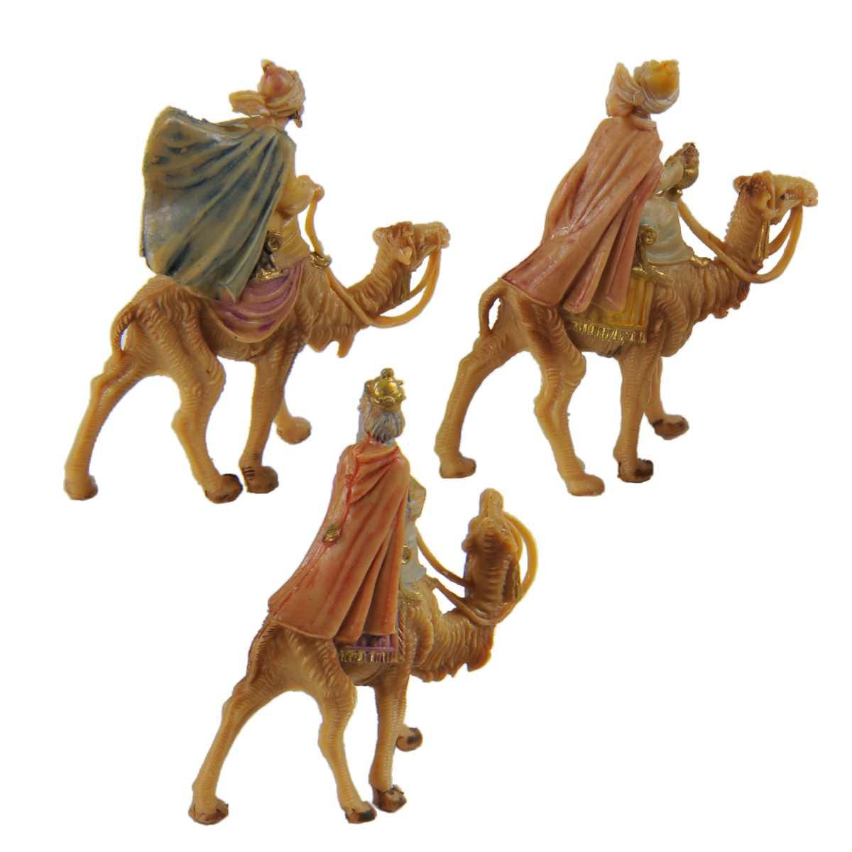 Statua cm.4 Re Magi con Cammello Set da 3 Pz. | Fontanini