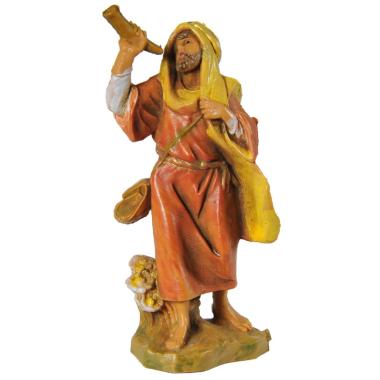 Statua cm.6,5 Pastore con Corno | Fontanini