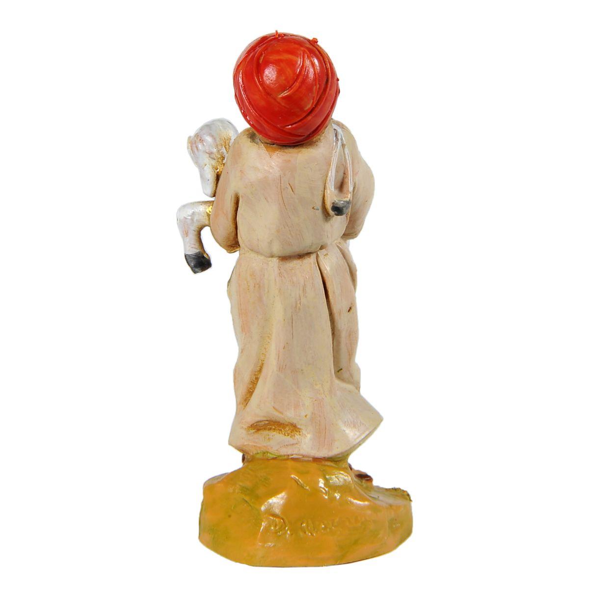 Statua presepe 9.5 cm bambino con agnello