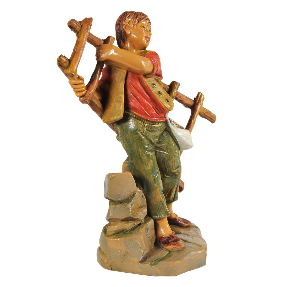 Statua cm.12 Pastorello con Scala | Fontanini