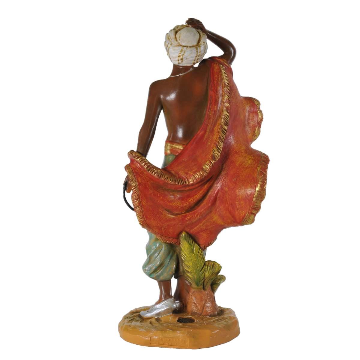 Statua presepe 30 cm cammelliere in piedi