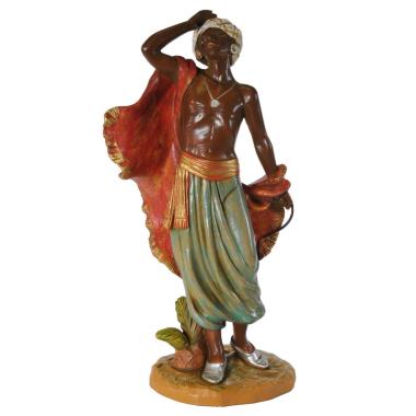Statua presepe 30 cm cammelliere in piedi