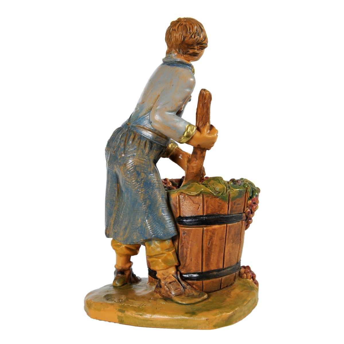 Statua cm.12 Ragazzo che Pigia Uva | Fontanini