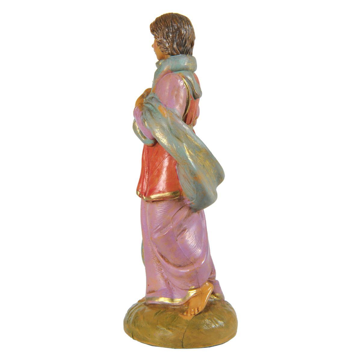 Statua cm.12 Pastorella Claudia con Cesta di Fiori | Fontanini