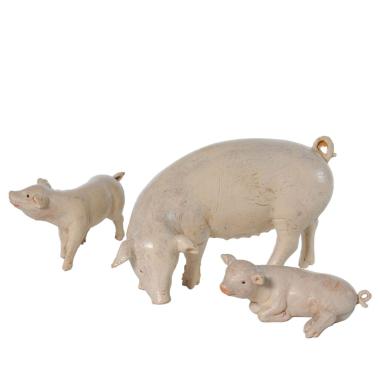 Statua cm.19 Maiali Set pz.3 | Fontanini
