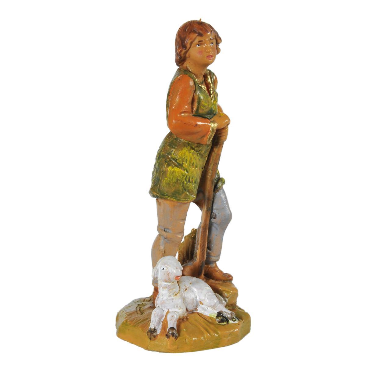 Statua cm.9,5 Pastore con Pecora Seduta | Fontanini