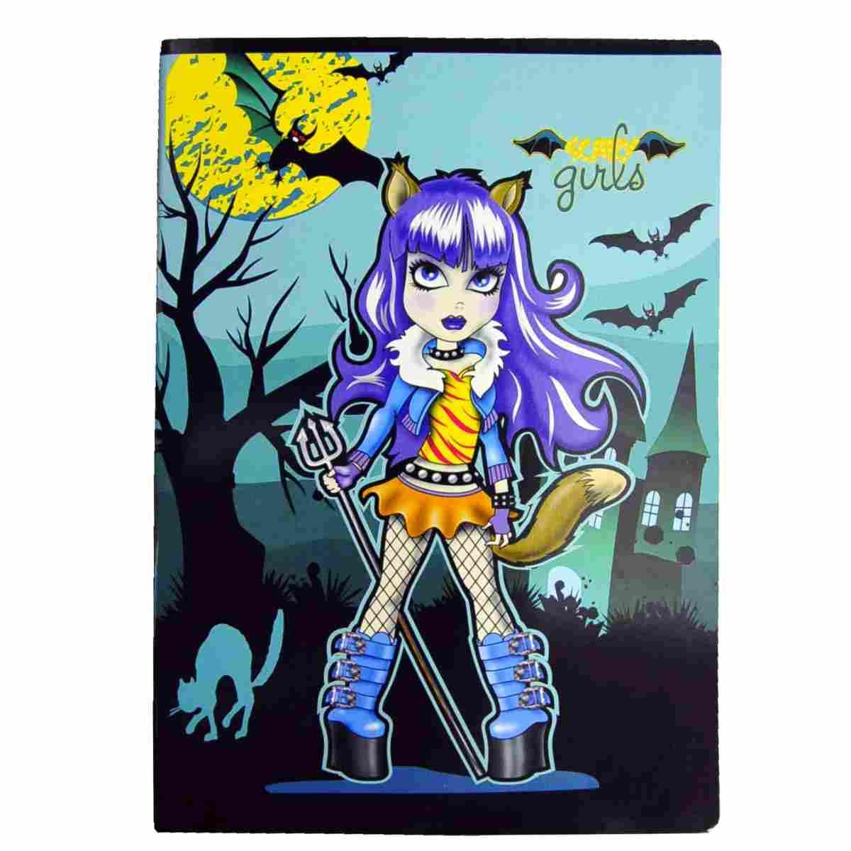 Quaderno Mod. A4 Riga B Scary Girl Pets Pool Over |Pool Over