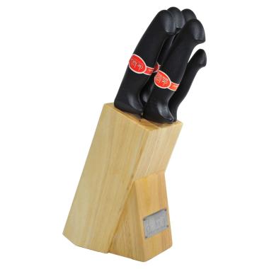 Ceppo Coltelli De Luca Legno pz.5 | De Luca