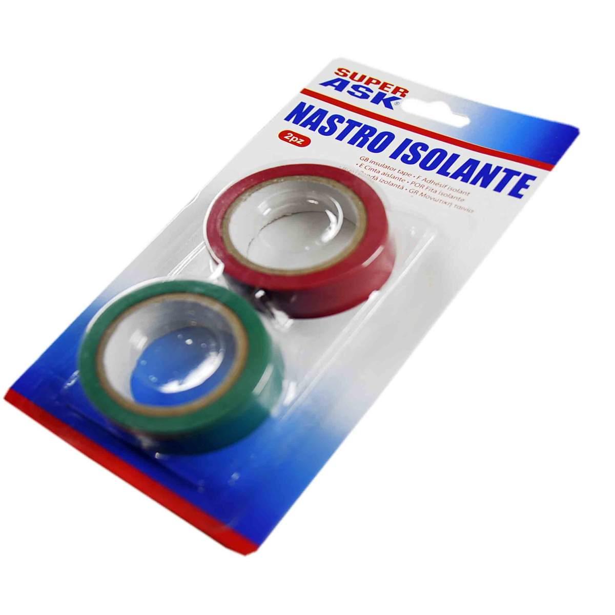 Nastro Adesivo Isolante pz.2 Verde Rosso | M2 Store