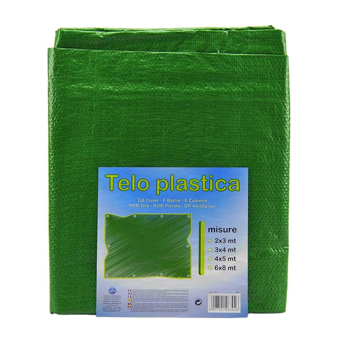 Telo Plastica Cover Verde mt.3x2 130gr mq | M2 Store
