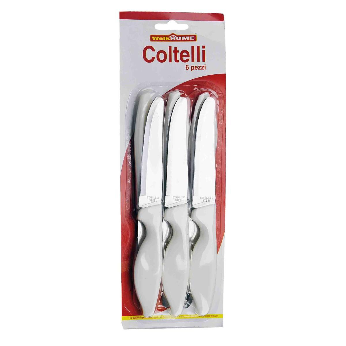 Coltelli Tavola Set pz.6 Welk Home Bianco 3 Colori | M2 Store
