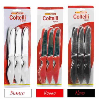Coltelli Tavola Set pz.6 Welk Home Bianco 3 Colori | M2 Store