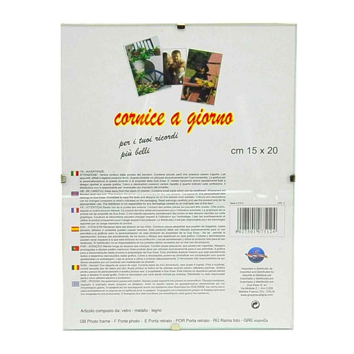 Cornice Giorno Vetro cm.15x20 | M2 Store