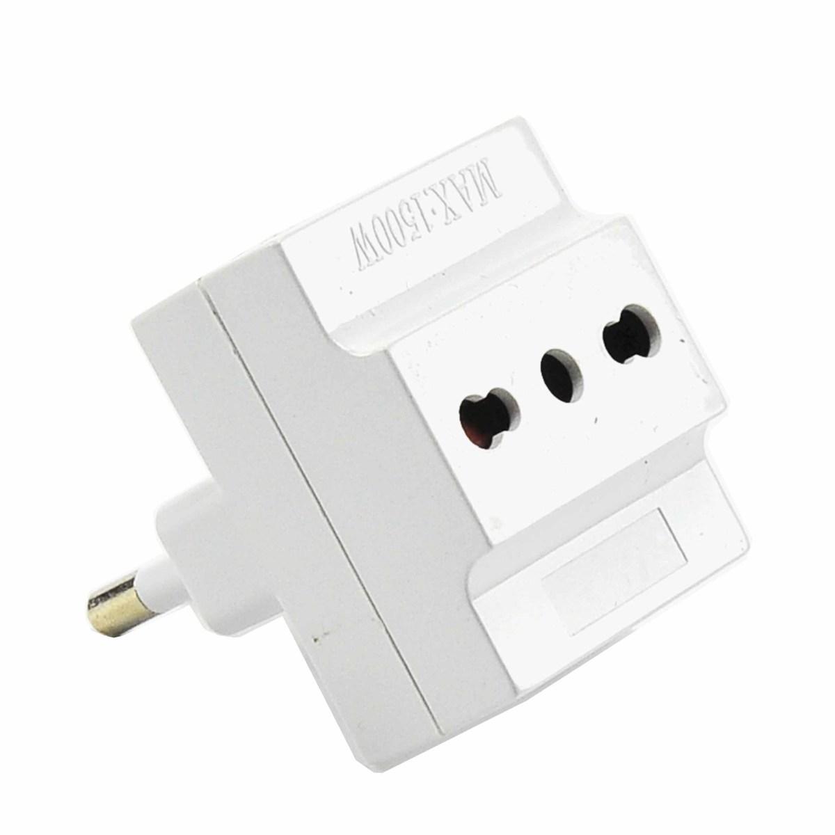 Adattatore Triplo BiPasso 250V 10A | M2 Store