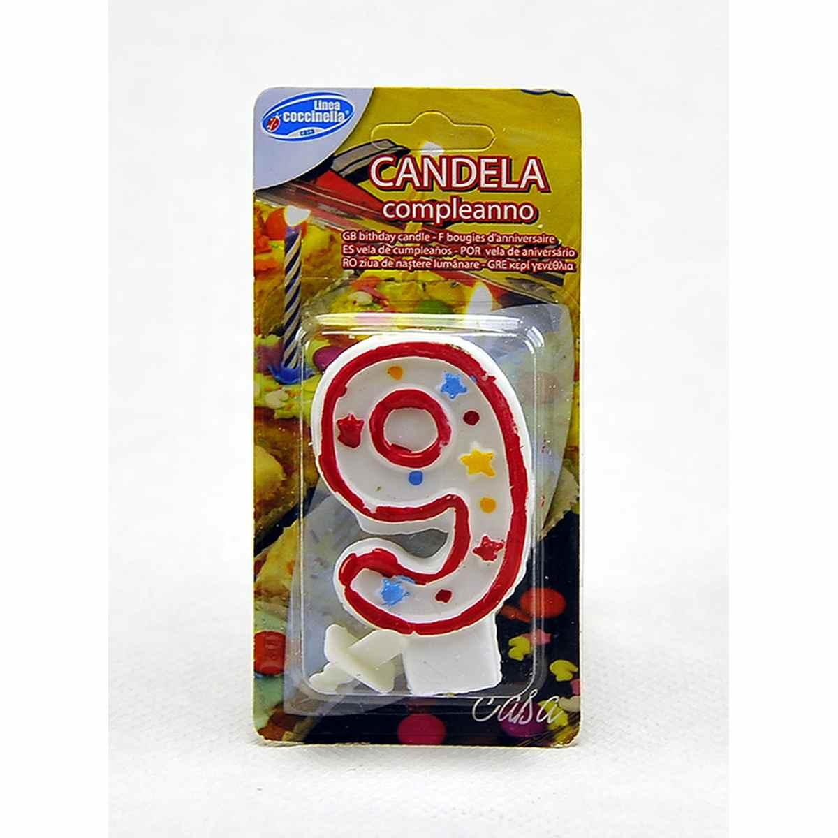 Candelina Compleanno N.9 3 Colori |M2 Store