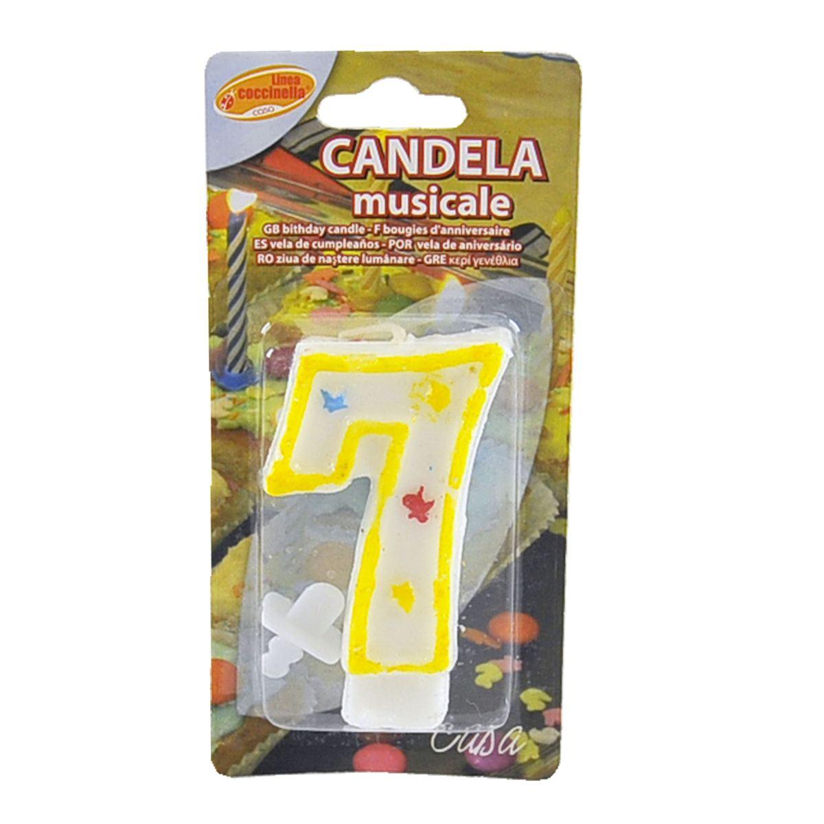 Candelina Compleanno N.7 Giallo |M2 Store