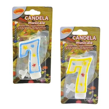 Candelina Compleanno N.7 Giallo |M2 Store